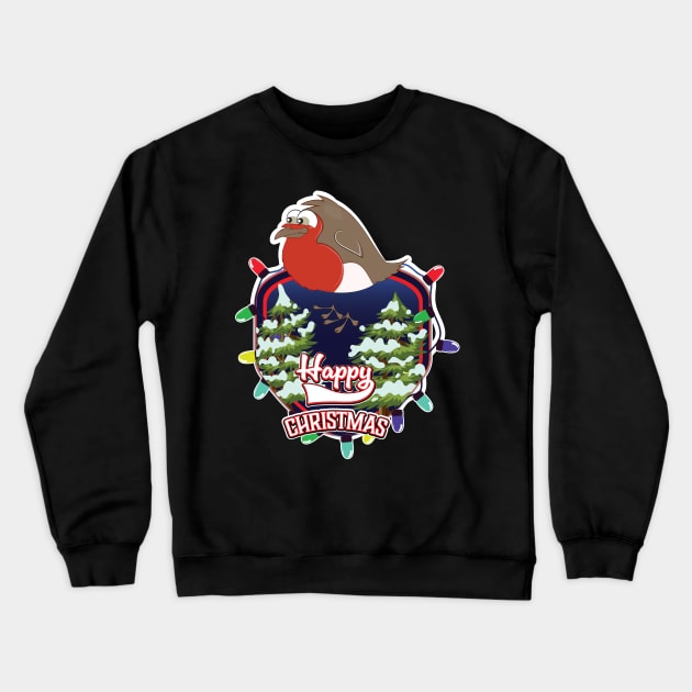 Happy Christmas logo Crewneck Sweatshirt by nickemporium1